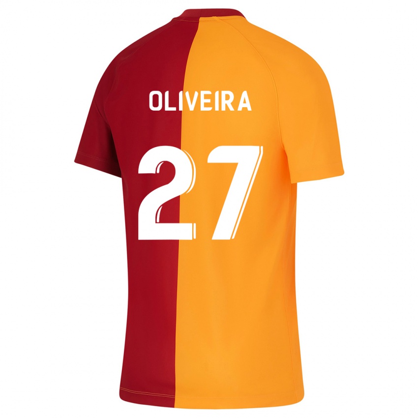 Kinder Sergio Oliveira #27 Orangefarben Heimtrikot Trikot 2023/24 T-Shirt Schweiz