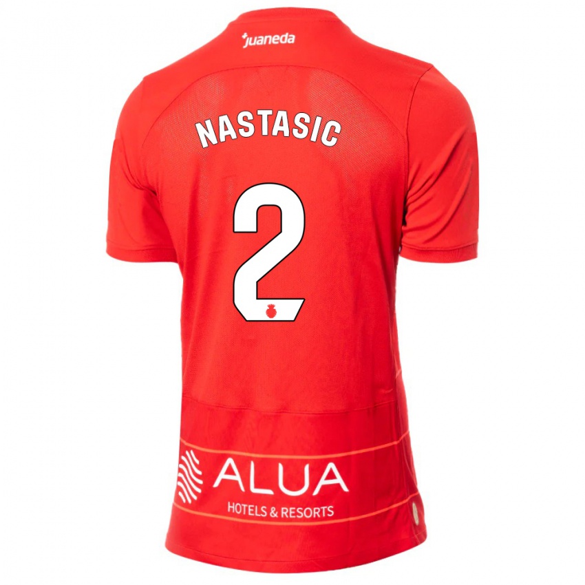 Kinder Matija Nastasic #2 Rot Heimtrikot Trikot 2023/24 T-Shirt Schweiz