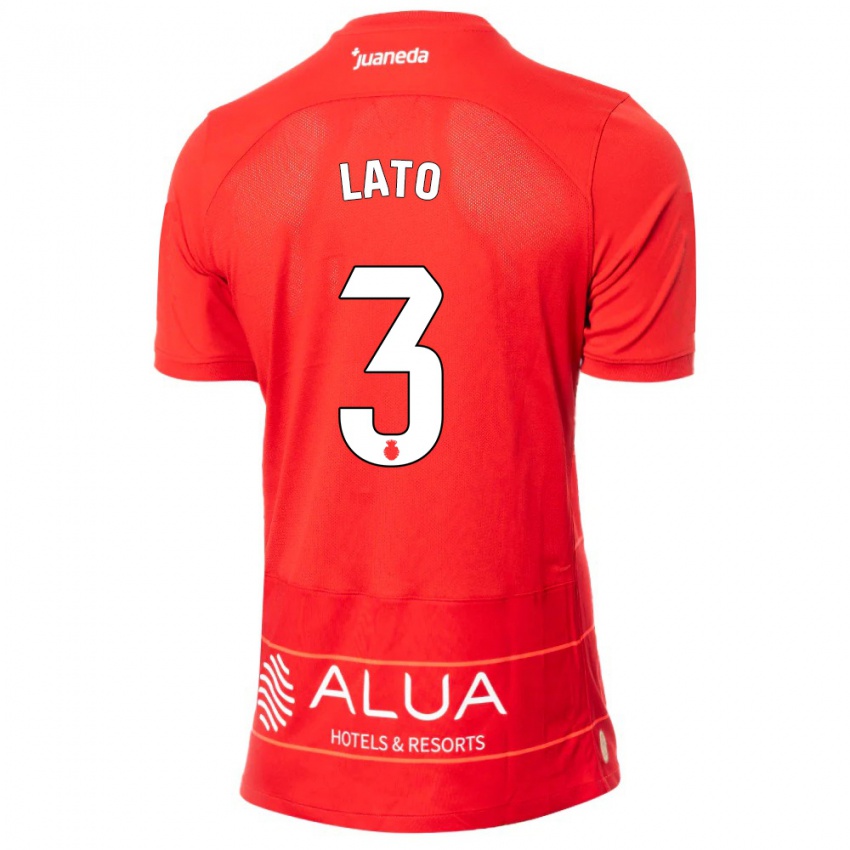Kinder Toni Lato #3 Rot Heimtrikot Trikot 2023/24 T-Shirt Schweiz