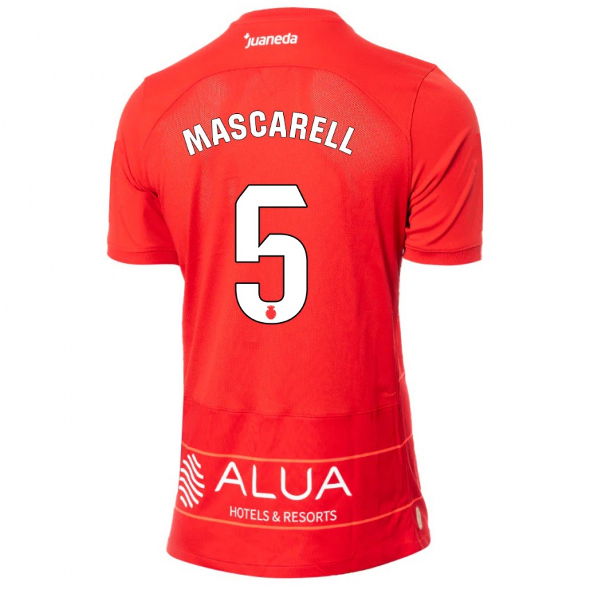 Kinder Omar Mascarell #5 Rot Heimtrikot Trikot 2023/24 T-Shirt Schweiz