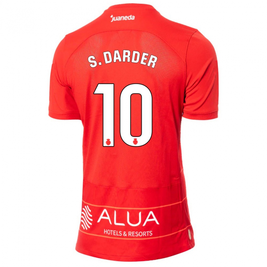 Kinder Sergi Darder #10 Rot Heimtrikot Trikot 2023/24 T-Shirt Schweiz