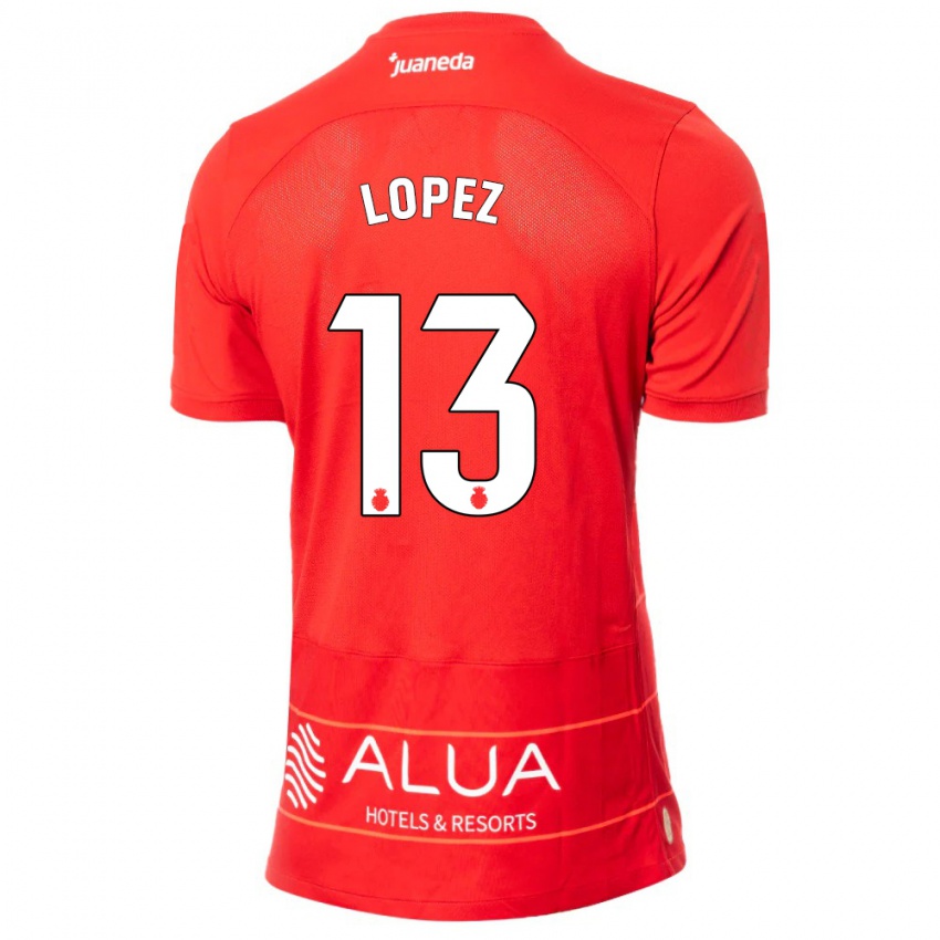 Kinder Iván López #13 Rot Heimtrikot Trikot 2023/24 T-Shirt Schweiz