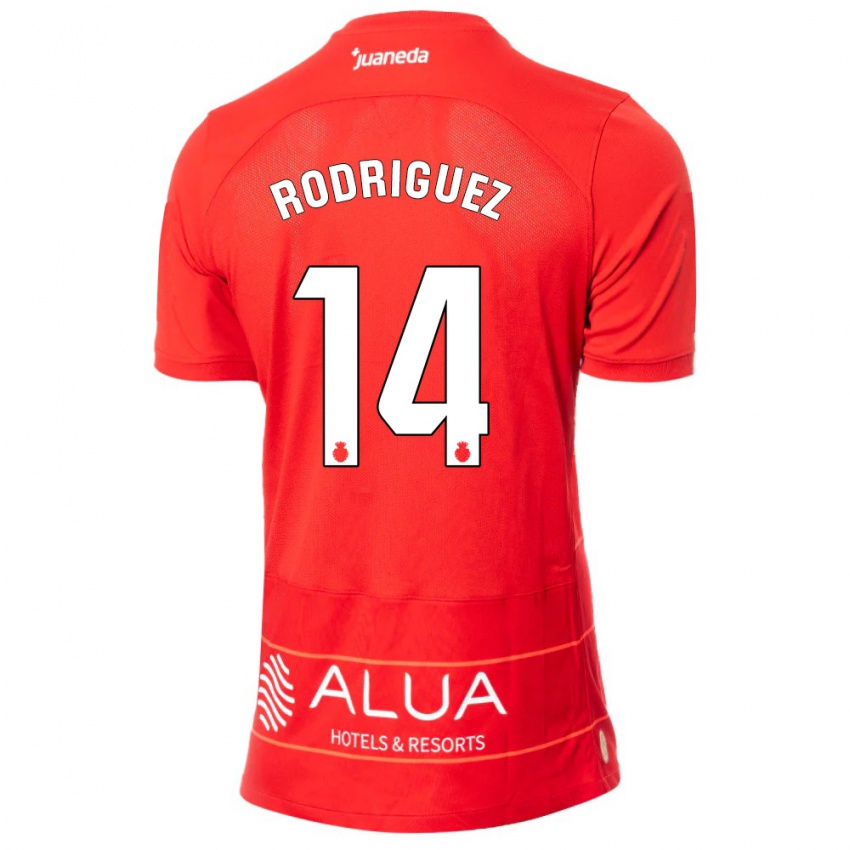 Kinder Diego Rodríguez #14 Rot Heimtrikot Trikot 2023/24 T-Shirt Schweiz