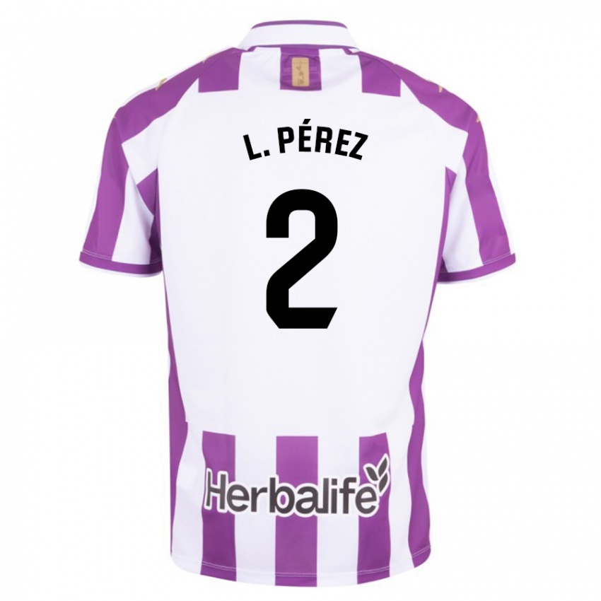 Kinder Luis Pérez #2 Lila Heimtrikot Trikot 2023/24 T-Shirt Schweiz