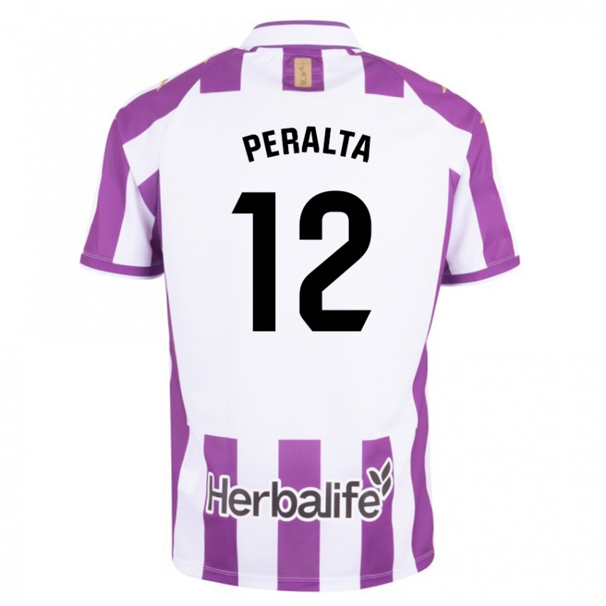 Kinder Fernando Peralta #12 Lila Heimtrikot Trikot 2023/24 T-Shirt Schweiz