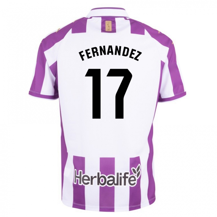 Kinder Dani Fernández #17 Lila Heimtrikot Trikot 2023/24 T-Shirt Schweiz