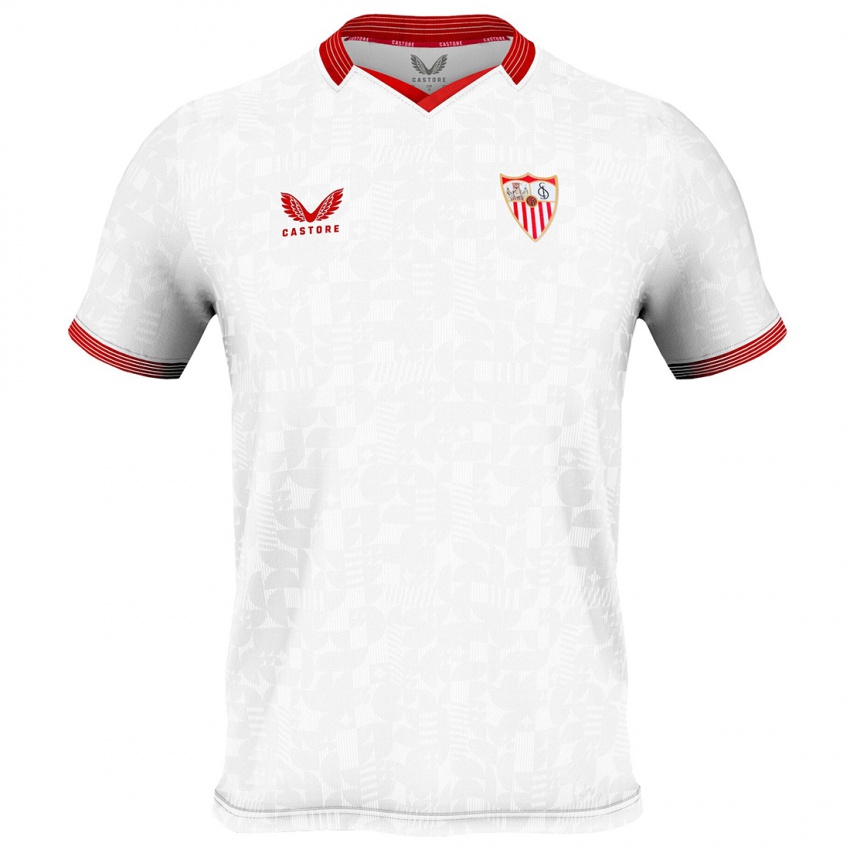 Enfant Maillot Josema Calero #0 Blanc Tenues Domicile 2023/24 T-Shirt Suisse