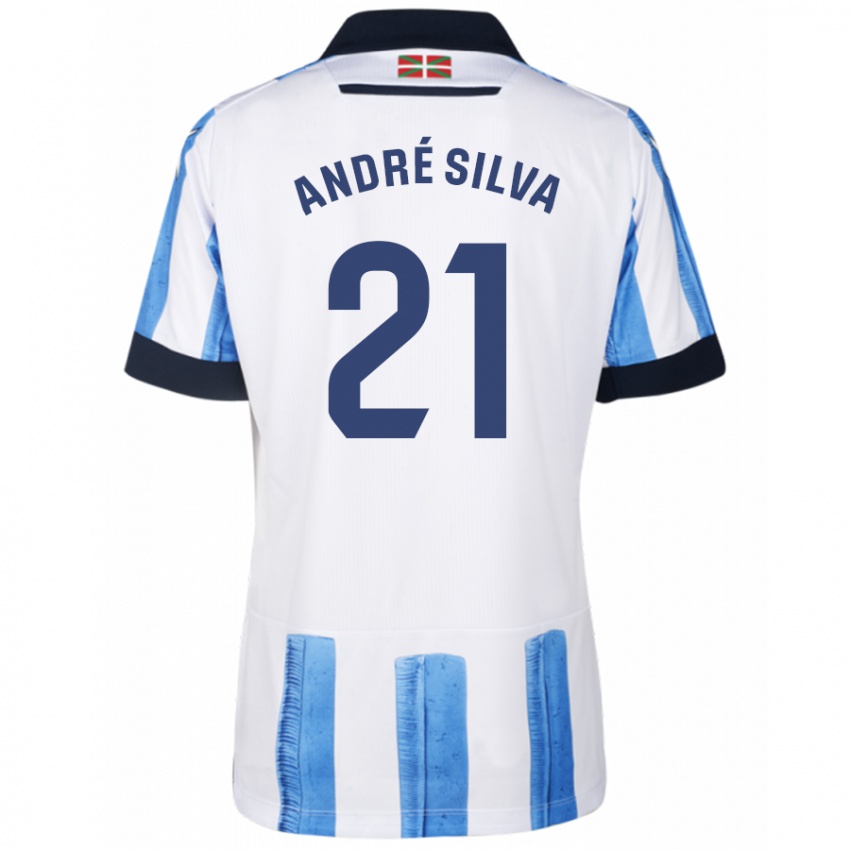 Kinder Andre Silva #21 Blau Weiss Heimtrikot Trikot 2023/24 T-Shirt Schweiz