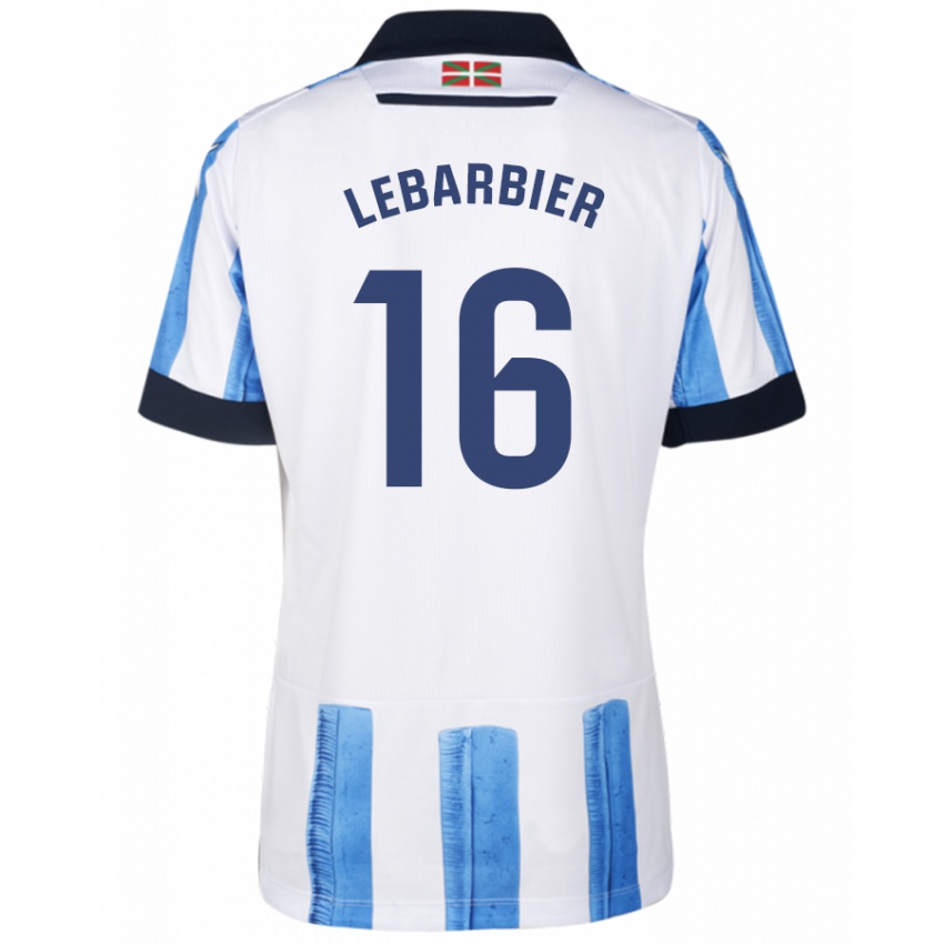 Kinder Alex Lebarbier #16 Blau Weiss Heimtrikot Trikot 2023/24 T-Shirt Schweiz