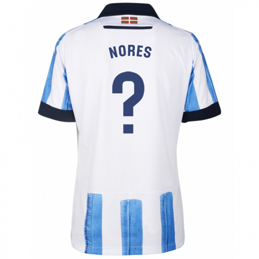 Kinder Alejandro Nores #0 Blau Weiss Heimtrikot Trikot 2023/24 T-Shirt Schweiz