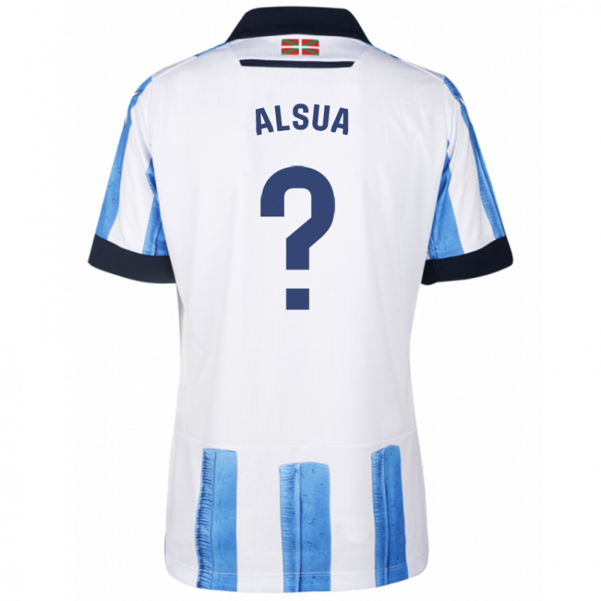 Kinder Adur Alsua #0 Blau Weiss Heimtrikot Trikot 2023/24 T-Shirt Schweiz