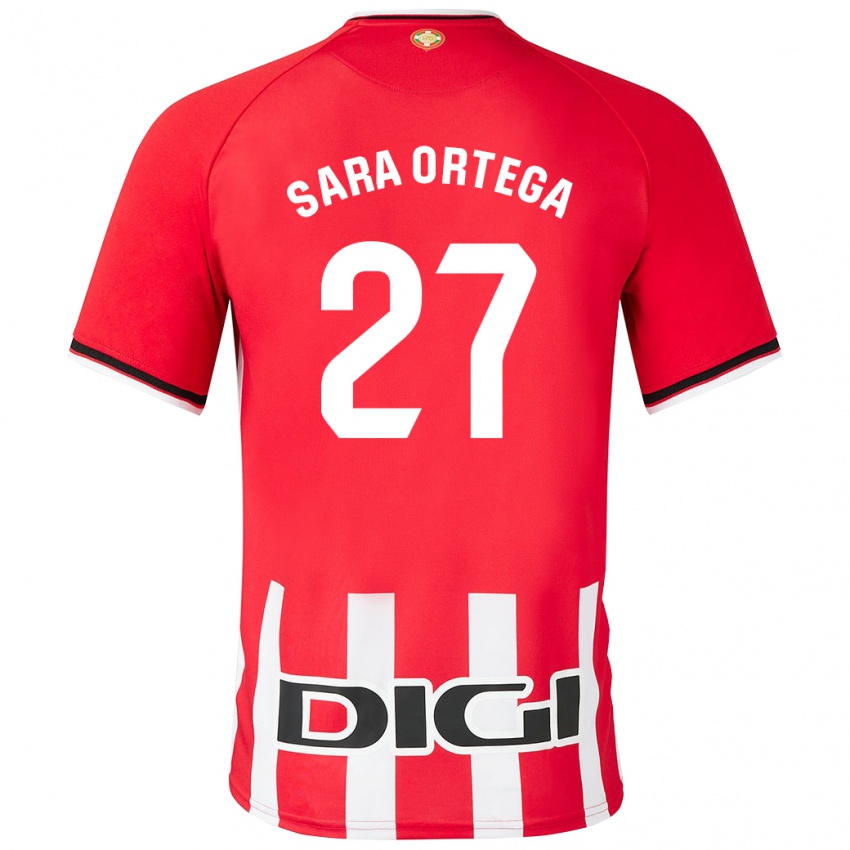 Kinder Sara Ortega Ruiz #27 Rot Heimtrikot Trikot 2023/24 T-Shirt Schweiz