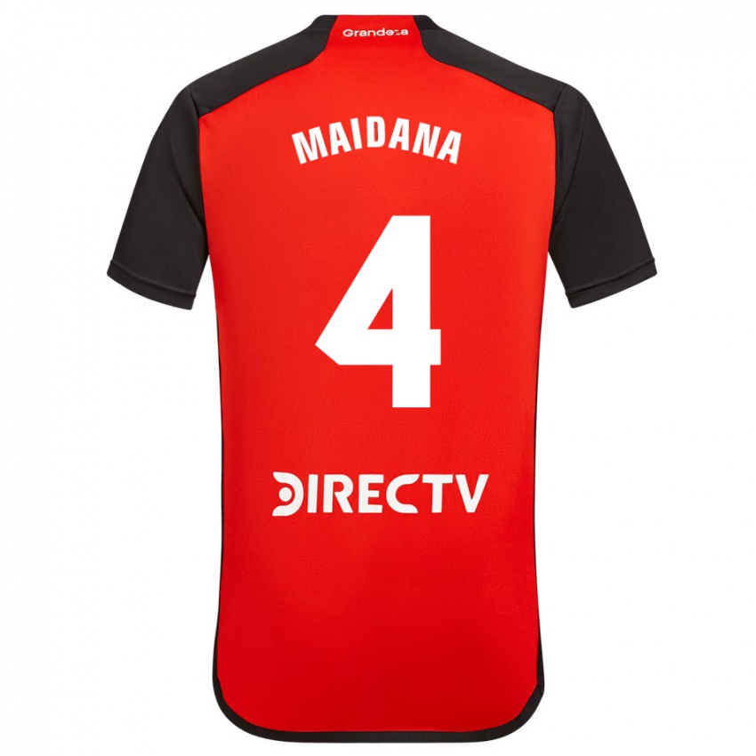 Kinder Jonatan Maidana #4 Rot Auswärtstrikot Trikot 2023/24 T-Shirt Schweiz