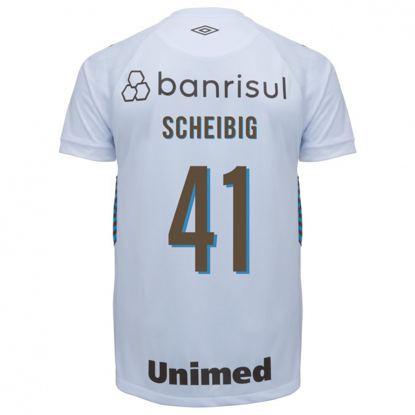 Kinder Felipe Scheibig #41 Weiß Auswärtstrikot Trikot 2023/24 T-Shirt Schweiz