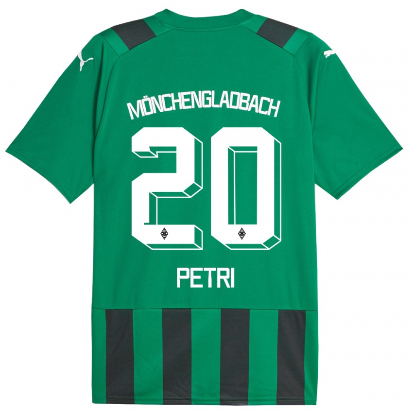 Kinder Paula Petri #20 Schwarz Grün Auswärtstrikot Trikot 2023/24 T-Shirt Schweiz