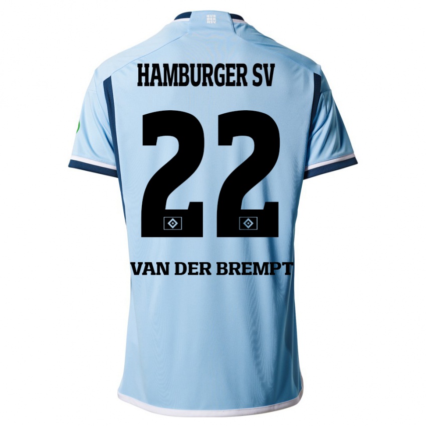 Kinder Ignace Van Der Brempt #22 Blau Auswärtstrikot Trikot 2023/24 T-Shirt Schweiz