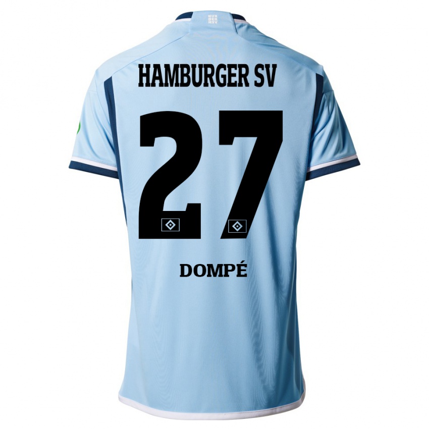 Kinder Jean-Luc Dompé #27 Blau Auswärtstrikot Trikot 2023/24 T-Shirt Schweiz