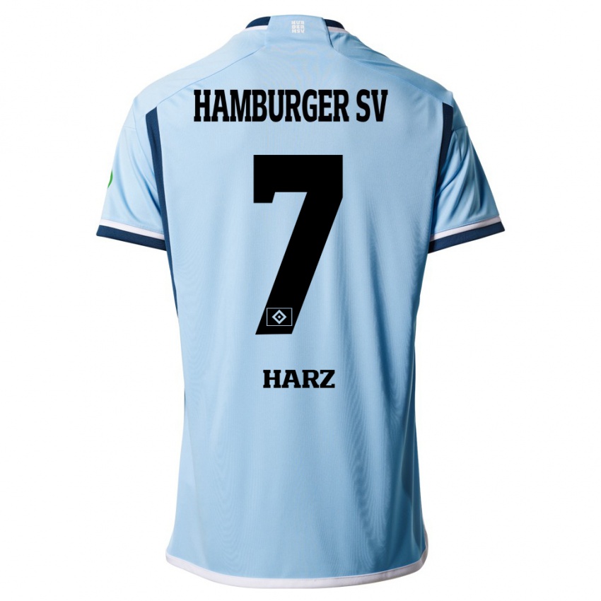 Kinder Theo Harz #7 Blau Auswärtstrikot Trikot 2023/24 T-Shirt Schweiz