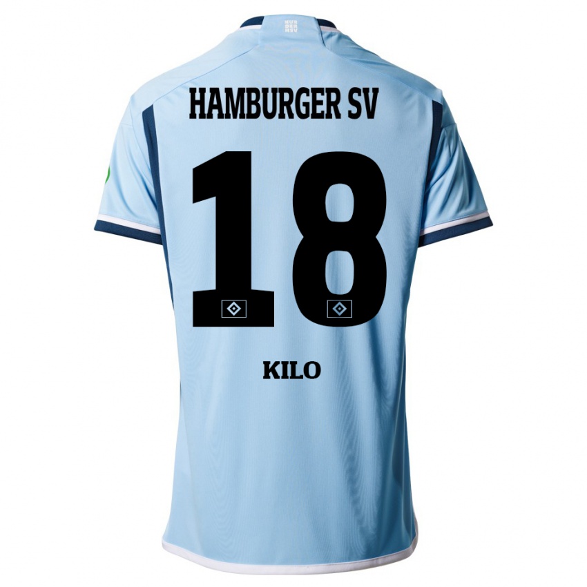 Kinder Jesse Kilo #18 Blau Auswärtstrikot Trikot 2023/24 T-Shirt Schweiz