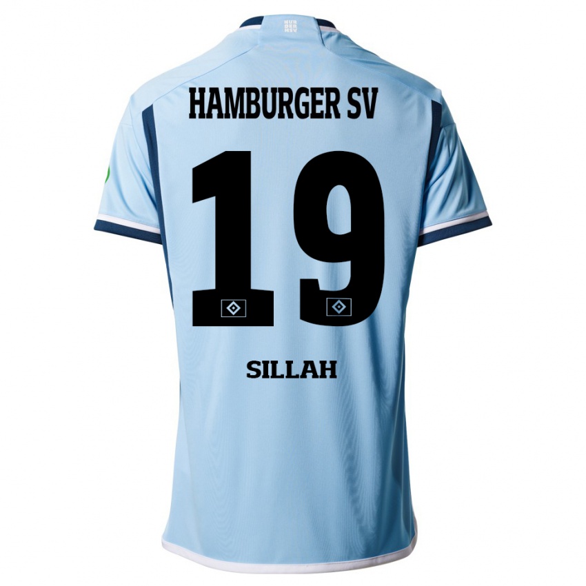 Kinder Omar Sillah #19 Blau Auswärtstrikot Trikot 2023/24 T-Shirt Schweiz