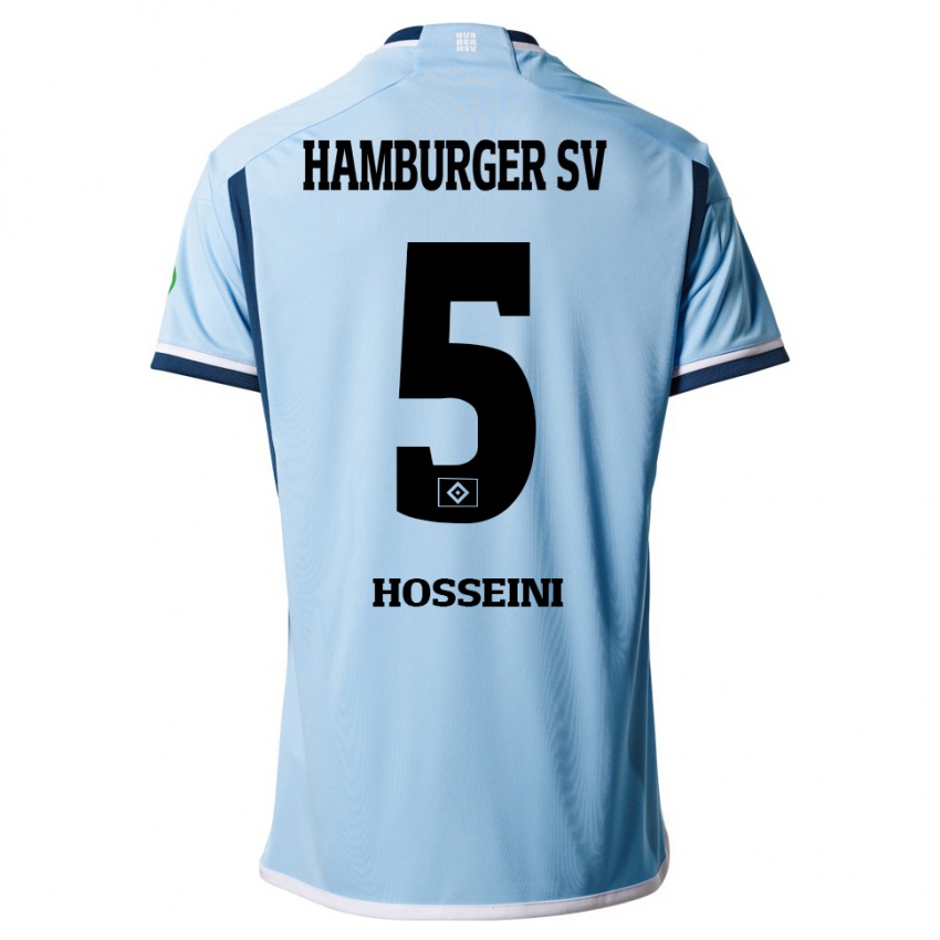 Kinder Reza Hosseini #5 Blau Auswärtstrikot Trikot 2023/24 T-Shirt Schweiz