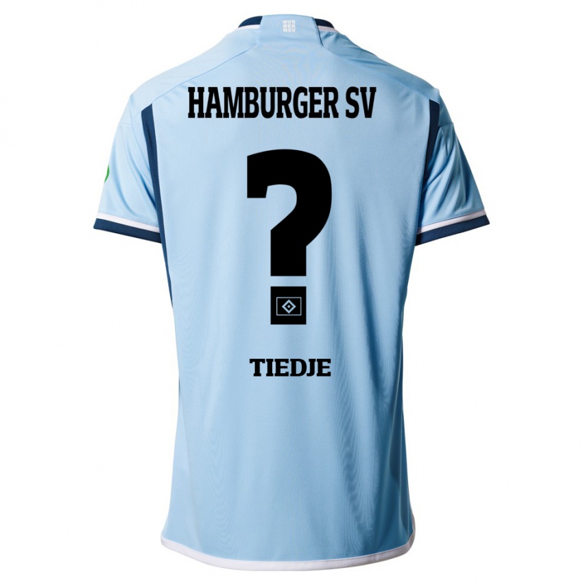 Kinder Patrick Tiedje #0 Blau Auswärtstrikot Trikot 2023/24 T-Shirt Schweiz