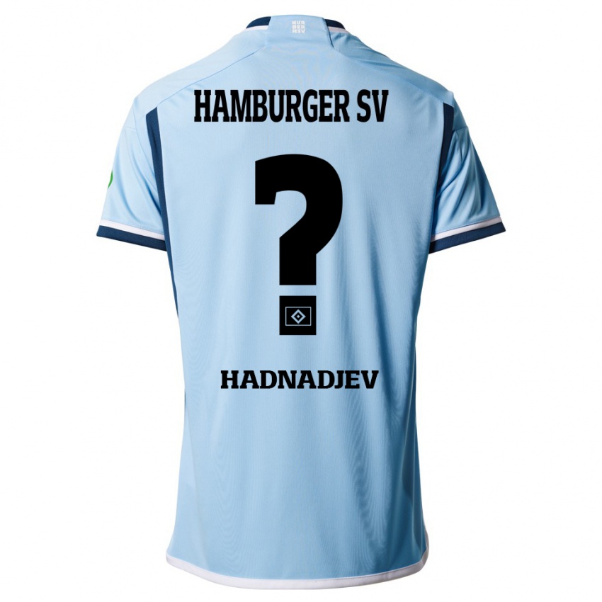 Kinder Marko Hadnadjev #0 Blau Auswärtstrikot Trikot 2023/24 T-Shirt Schweiz