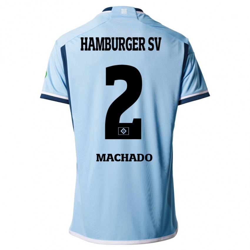 Kinder Kilian Hölscher Machado #2 Blau Auswärtstrikot Trikot 2023/24 T-Shirt Schweiz