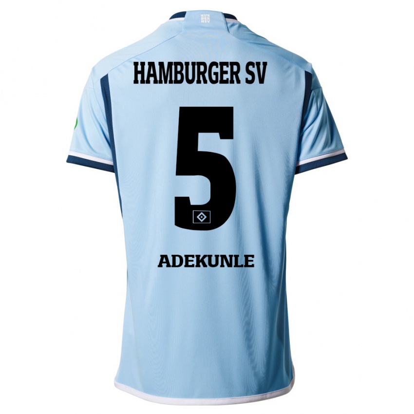 Kinder Noah Adekunle #5 Blau Auswärtstrikot Trikot 2023/24 T-Shirt Schweiz