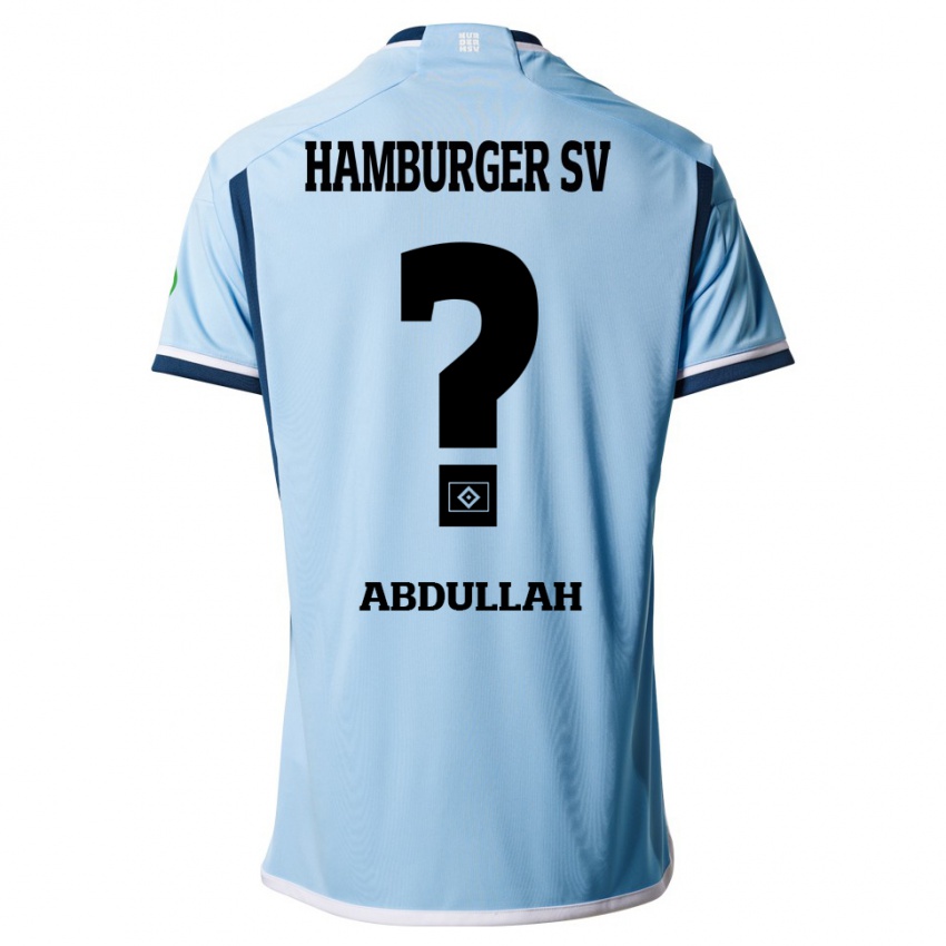 Kinder Majeed Salo Abdullah #0 Blau Auswärtstrikot Trikot 2023/24 T-Shirt Schweiz