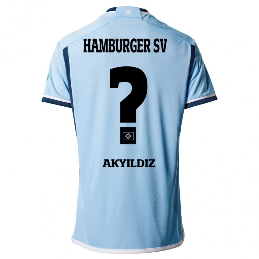 Kinder Liam Akyildiz #0 Blau Auswärtstrikot Trikot 2023/24 T-Shirt Schweiz