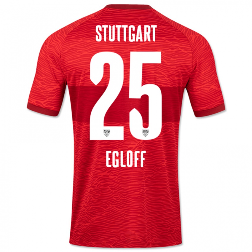 Kinder Lilian Egloff #25 Rot Auswärtstrikot Trikot 2023/24 T-Shirt Schweiz