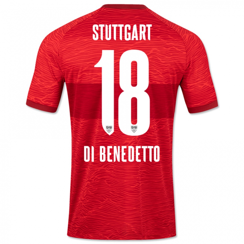 Kinder Samuele Di Benedetto #18 Rot Auswärtstrikot Trikot 2023/24 T-Shirt Schweiz