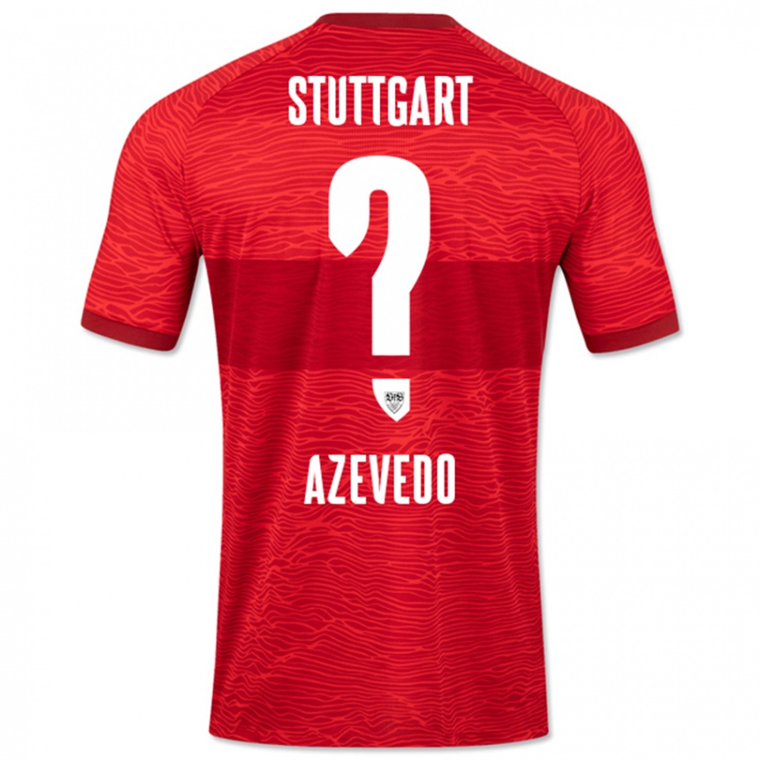 Kinder Alexandre Azevedo #0 Rot Auswärtstrikot Trikot 2023/24 T-Shirt Schweiz