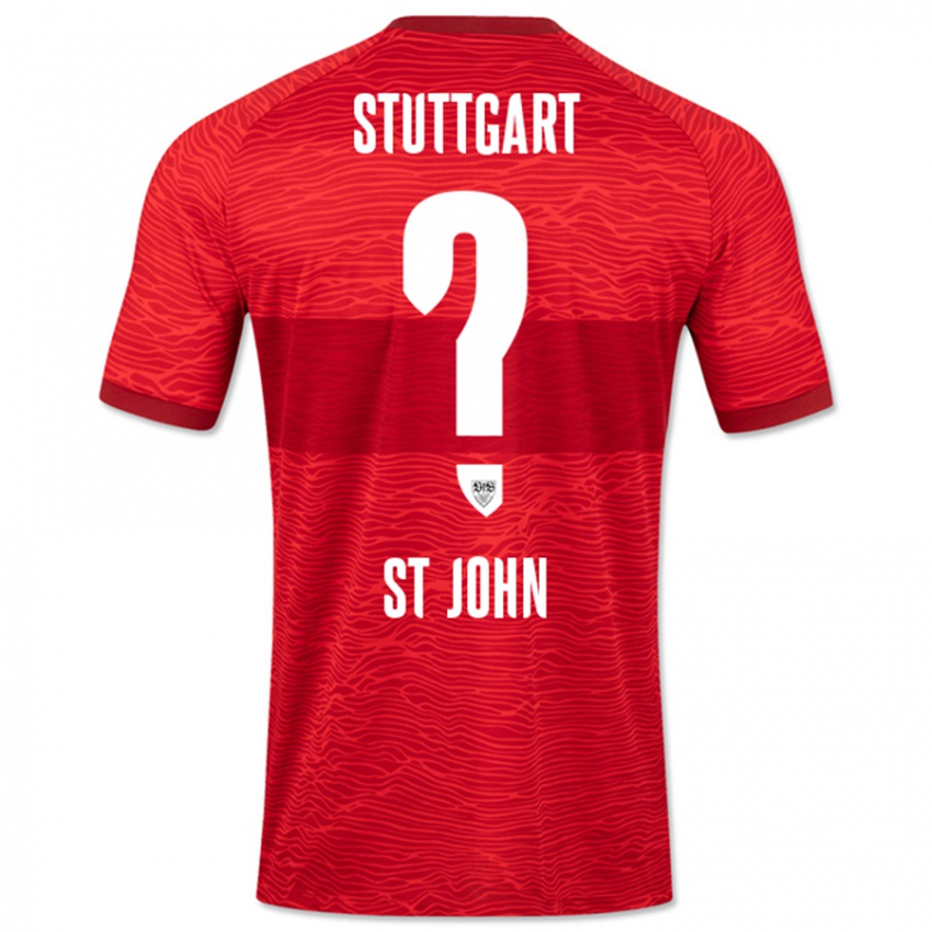 Kinder Rawley St. John #0 Rot Auswärtstrikot Trikot 2023/24 T-Shirt Schweiz