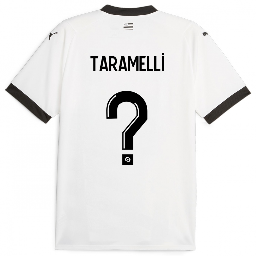 Kinder Valentin Taramelli #0 Weiß Auswärtstrikot Trikot 2023/24 T-Shirt Schweiz