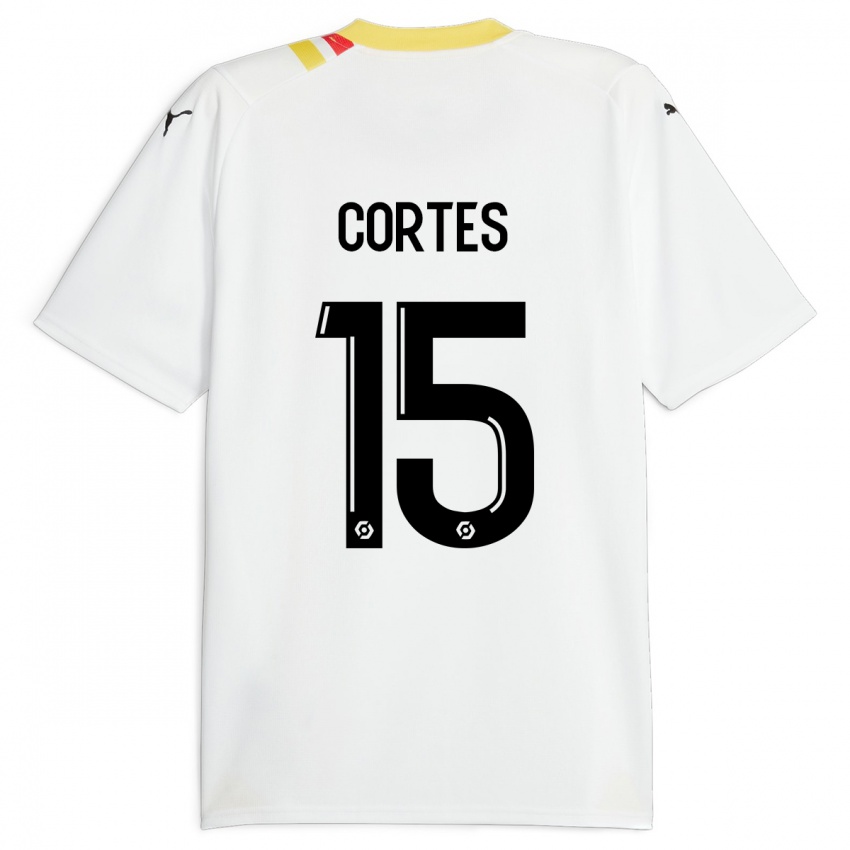 Kinder Óscar Cortés #15 Schwarz Auswärtstrikot Trikot 2023/24 T-Shirt Schweiz