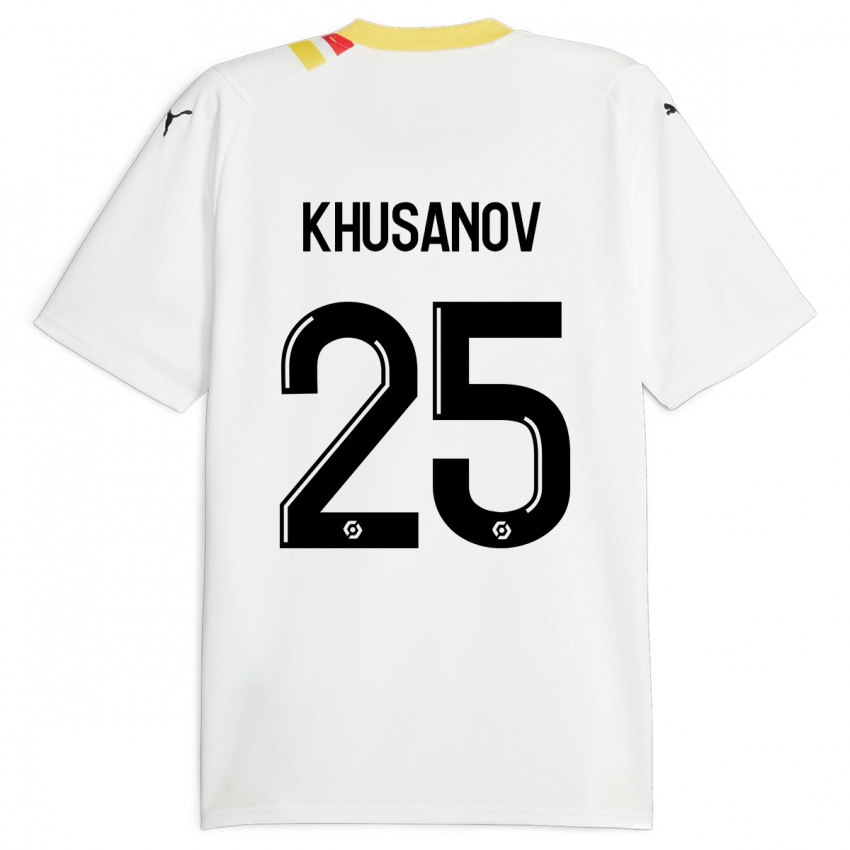 Kinder Abdukodir Khusanov #25 Schwarz Auswärtstrikot Trikot 2023/24 T-Shirt Schweiz