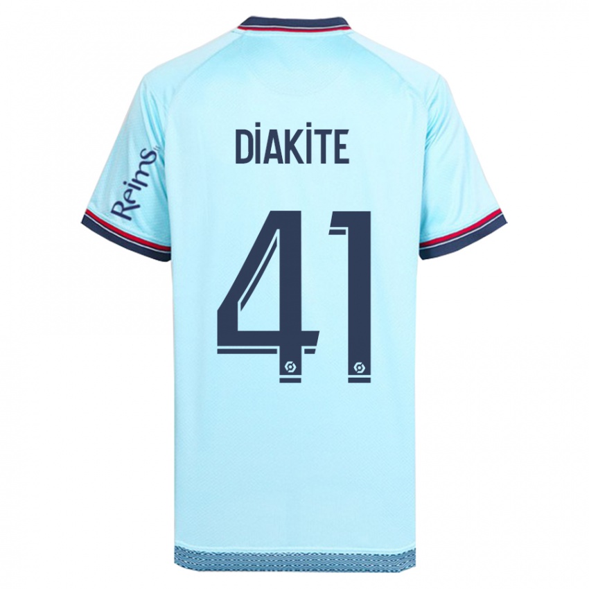 Kinder Ibrahim Diakité #41 Himmelblau Auswärtstrikot Trikot 2023/24 T-Shirt Schweiz