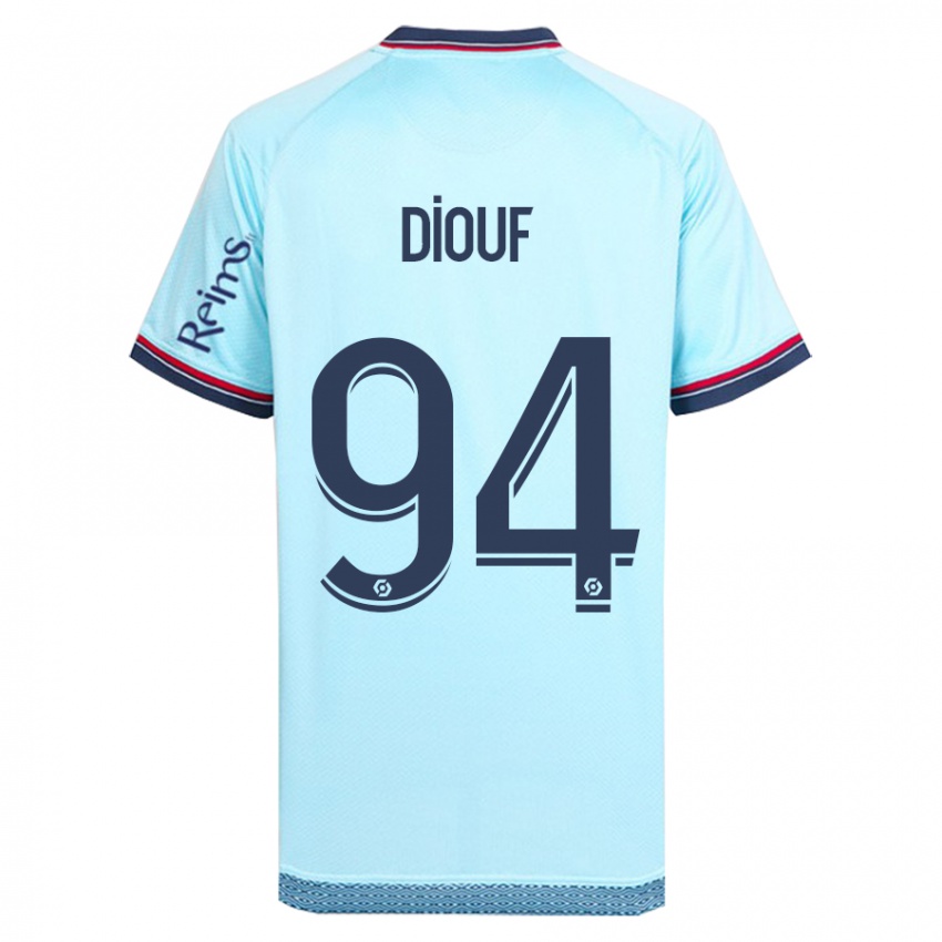 Kinder Yehvann Diouf #94 Himmelblau Auswärtstrikot Trikot 2023/24 T-Shirt Schweiz