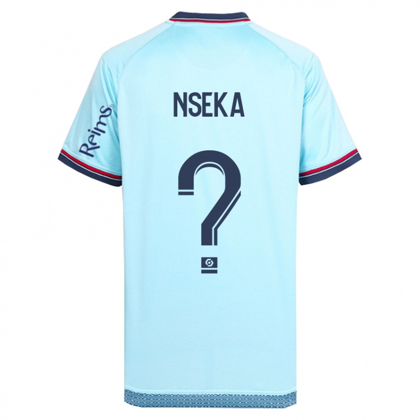 Kinder Nelson Nseka #0 Himmelblau Auswärtstrikot Trikot 2023/24 T-Shirt Schweiz
