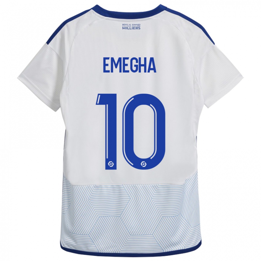 Kinder Emanuel Emegha #10 Weiß Auswärtstrikot Trikot 2023/24 T-Shirt Schweiz
