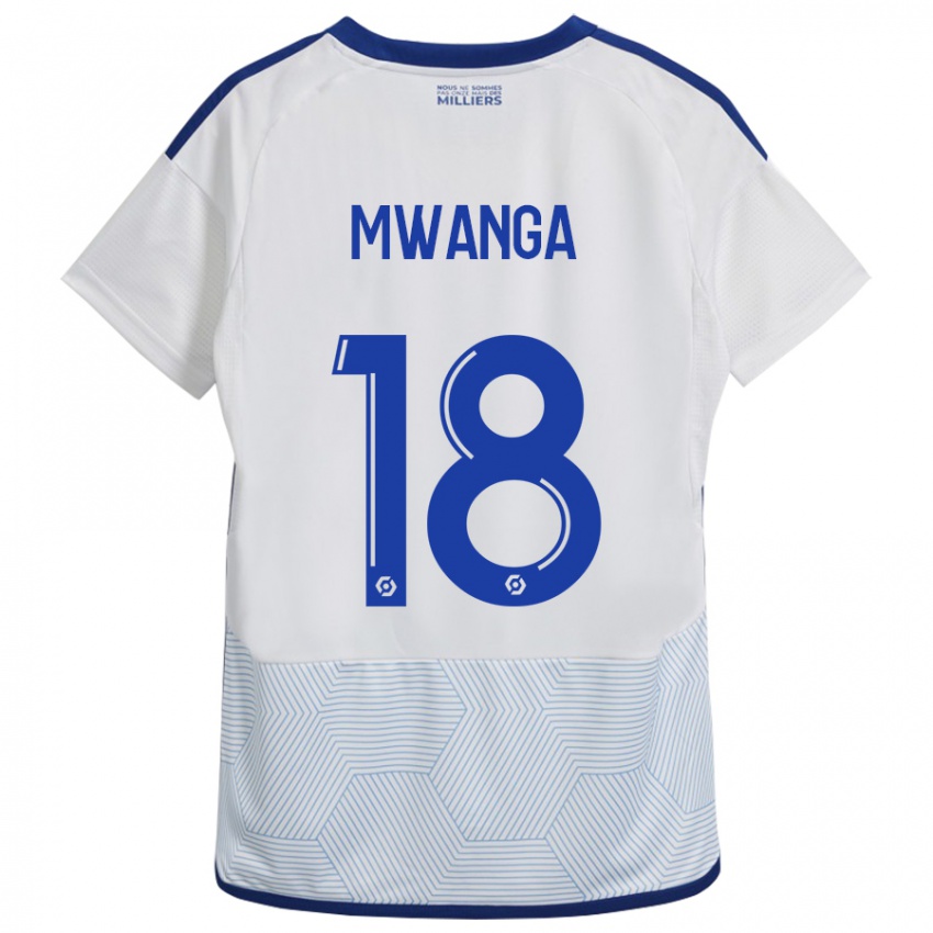 Kinder Junior Mwanga #18 Weiß Auswärtstrikot Trikot 2023/24 T-Shirt Schweiz