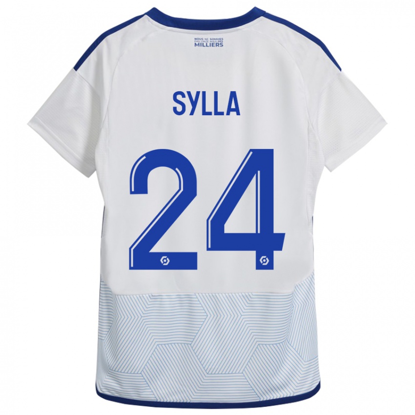 Kinder Abakar Sylla #24 Weiß Auswärtstrikot Trikot 2023/24 T-Shirt Schweiz