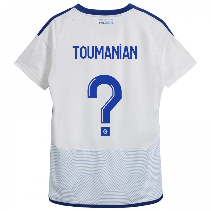 Kinder Anthony Toumanian #0 Weiß Auswärtstrikot Trikot 2023/24 T-Shirt Schweiz