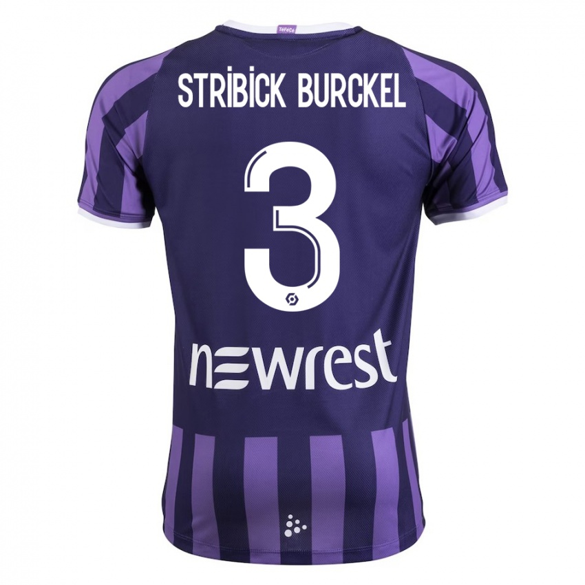 Kinder Laetitia Stribick-Burckel #3 Lila Auswärtstrikot Trikot 2023/24 T-Shirt Schweiz