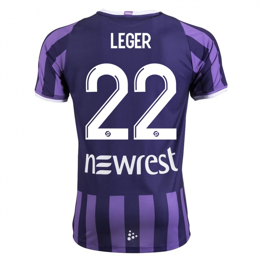 Kinder Christelle Léger #22 Lila Auswärtstrikot Trikot 2023/24 T-Shirt Schweiz