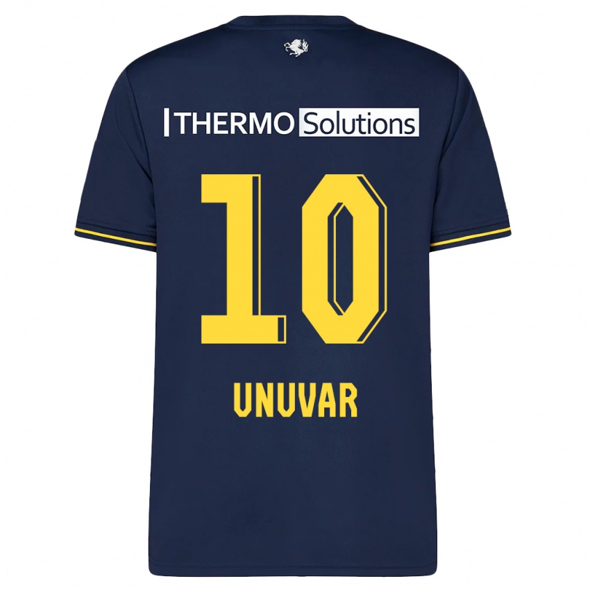 Kinder Naci Ünüvar #10 Marine Auswärtstrikot Trikot 2023/24 T-Shirt Schweiz