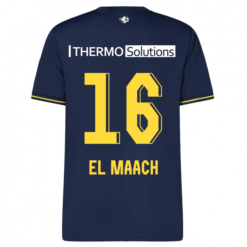 Kinder Issam El Maach #16 Marine Auswärtstrikot Trikot 2023/24 T-Shirt Schweiz