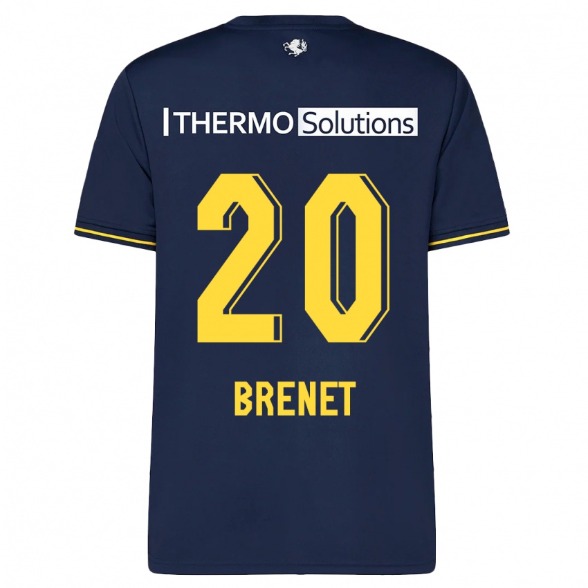 Kinder Joshua Brenet #20 Marine Auswärtstrikot Trikot 2023/24 T-Shirt Schweiz